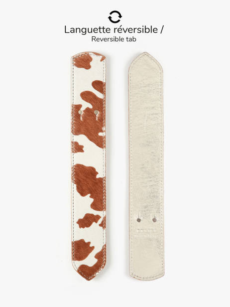 Languette Fantaisie Agnès Etrier Marron agnes EAGN121A